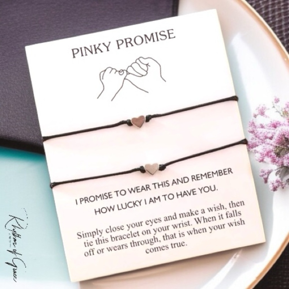 Bestie Bond Bracelets: Pinky Promise Your Friendship with Love and Charm!